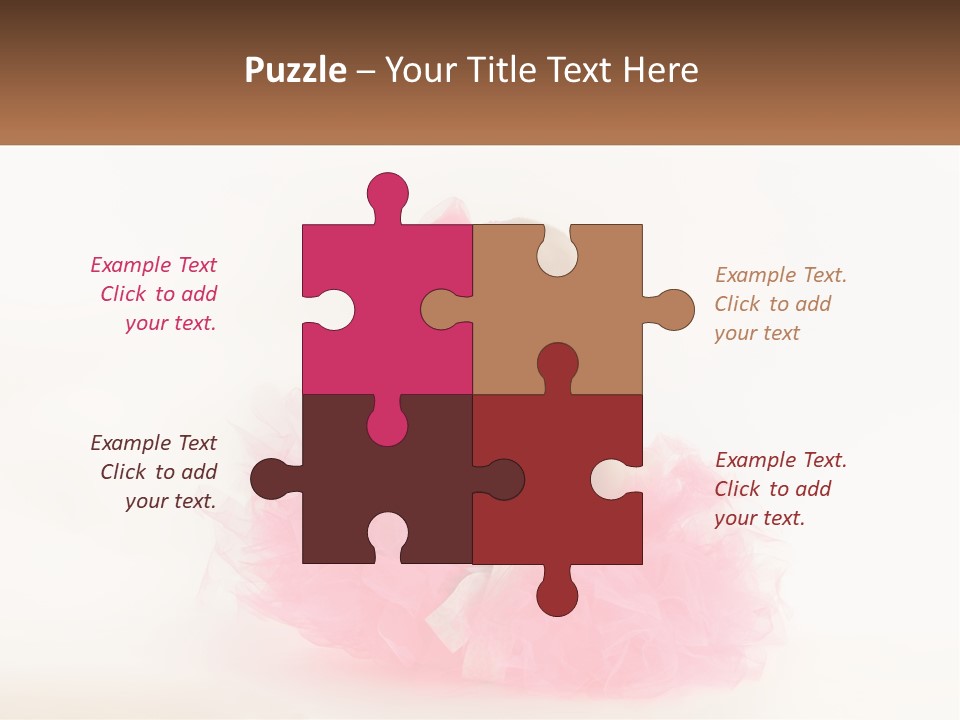 A Baby In A Pink Tutu Is Sitting On A White Surface PowerPoint Template