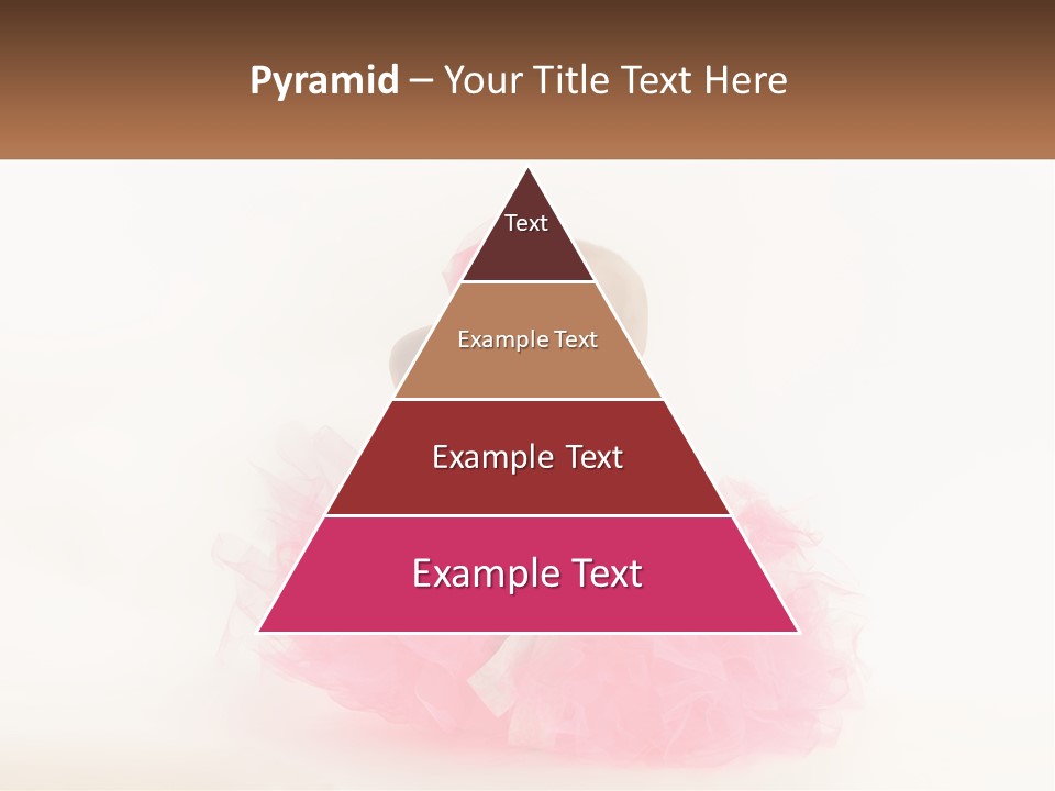 A Baby In A Pink Tutu Is Sitting On A White Surface PowerPoint Template