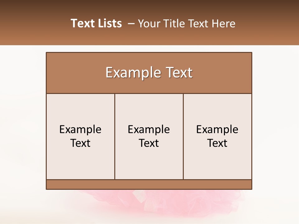 A Baby In A Pink Tutu Is Sitting On A White Surface PowerPoint Template