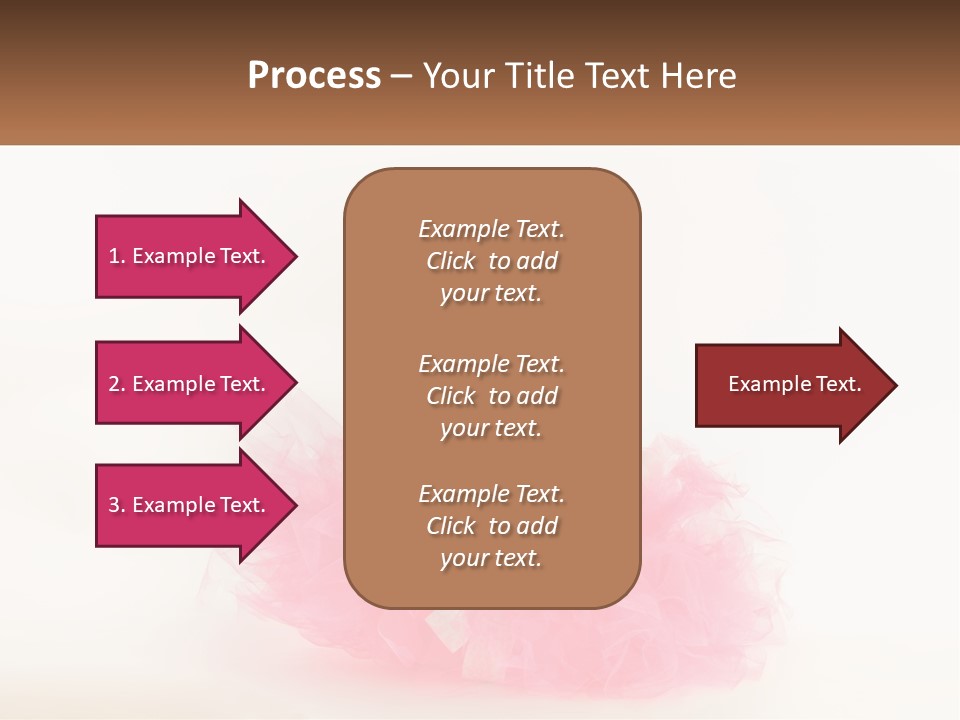 A Baby In A Pink Tutu Is Sitting On A White Surface PowerPoint Template