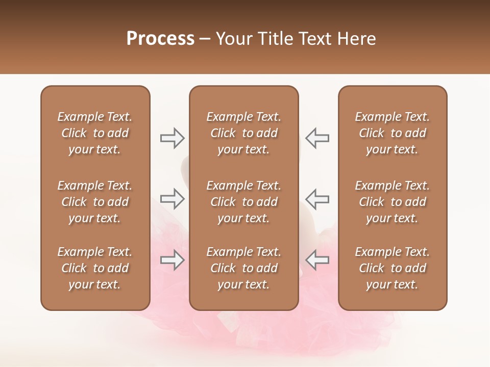A Baby In A Pink Tutu Is Sitting On A White Surface PowerPoint Template