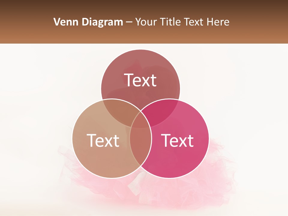 A Baby In A Pink Tutu Is Sitting On A White Surface PowerPoint Template