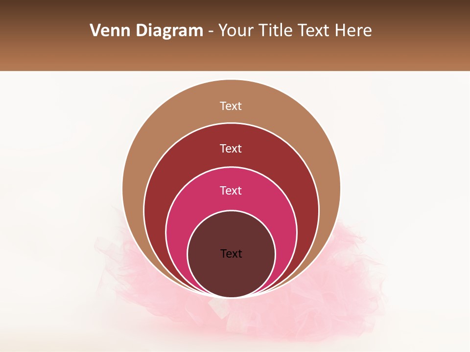 A Baby In A Pink Tutu Is Sitting On A White Surface PowerPoint Template