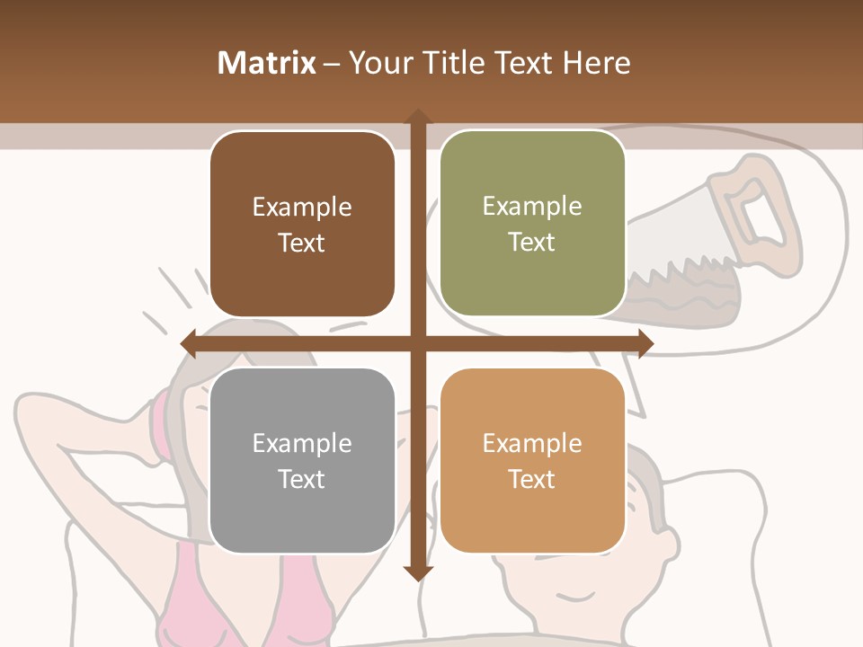 A Woman Laying In Bed Next To A Man With A Knife PowerPoint Template