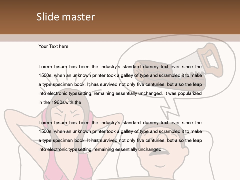 A Woman Laying In Bed Next To A Man With A Knife PowerPoint Template