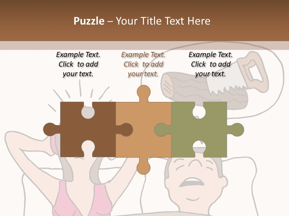 A Woman Laying In Bed Next To A Man With A Knife PowerPoint Template