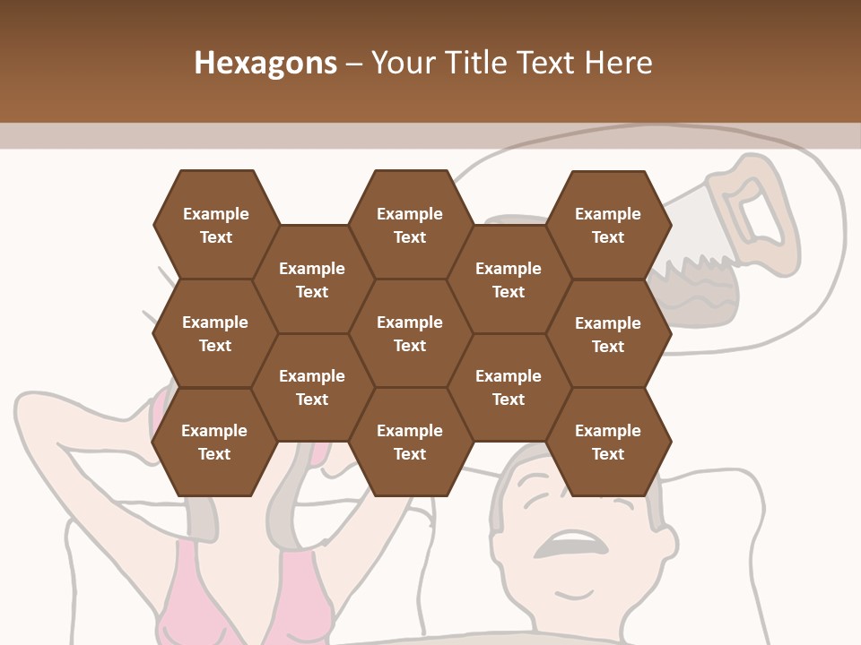 A Woman Laying In Bed Next To A Man With A Knife PowerPoint Template