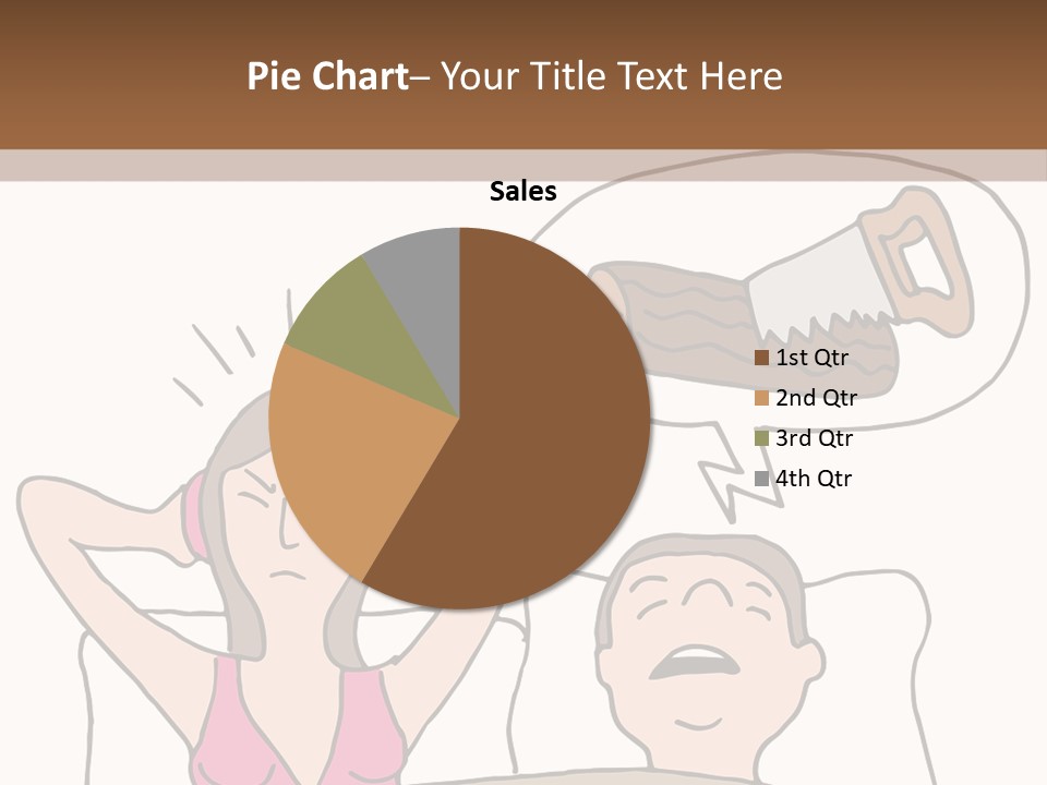 A Woman Laying In Bed Next To A Man With A Knife PowerPoint Template