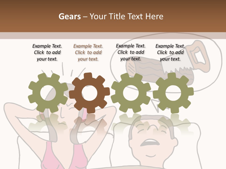 A Woman Laying In Bed Next To A Man With A Knife PowerPoint Template