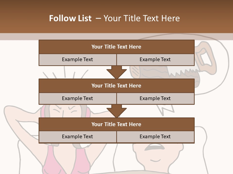 A Woman Laying In Bed Next To A Man With A Knife PowerPoint Template