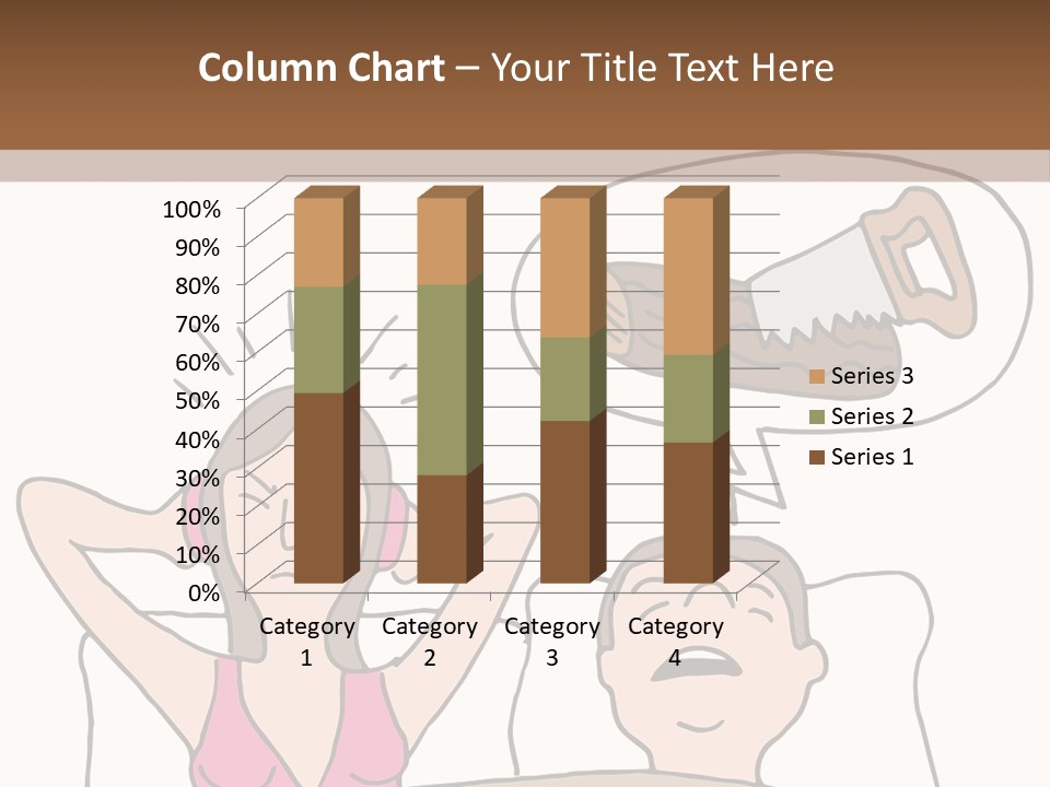 A Woman Laying In Bed Next To A Man With A Knife PowerPoint Template