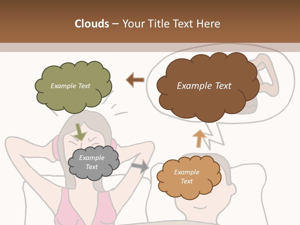 A Woman Laying In Bed Next To A Man With A Knife PowerPoint Template