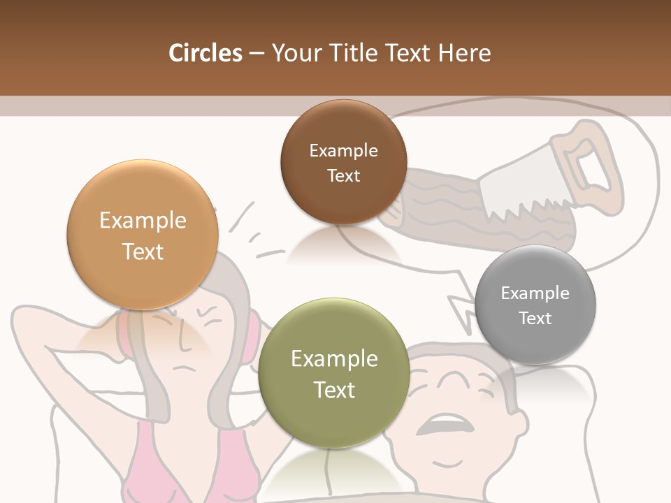 A Woman Laying In Bed Next To A Man With A Knife PowerPoint Template