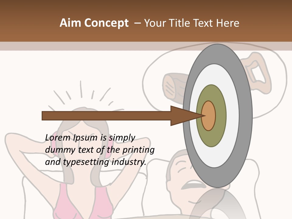 A Woman Laying In Bed Next To A Man With A Knife PowerPoint Template