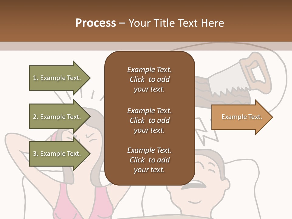 A Woman Laying In Bed Next To A Man With A Knife PowerPoint Template
