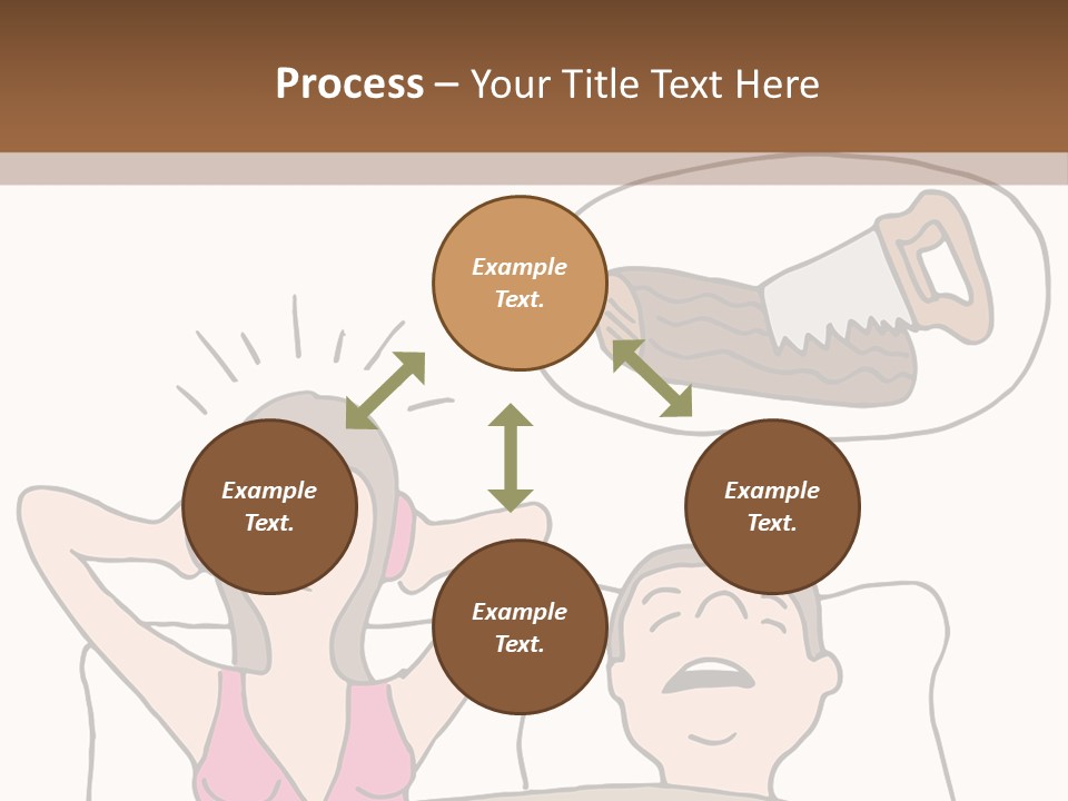 A Woman Laying In Bed Next To A Man With A Knife PowerPoint Template