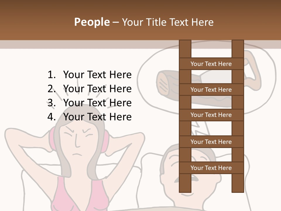 A Woman Laying In Bed Next To A Man With A Knife PowerPoint Template