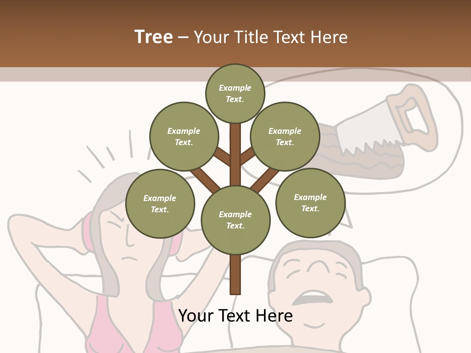 A Woman Laying In Bed Next To A Man With A Knife PowerPoint Template