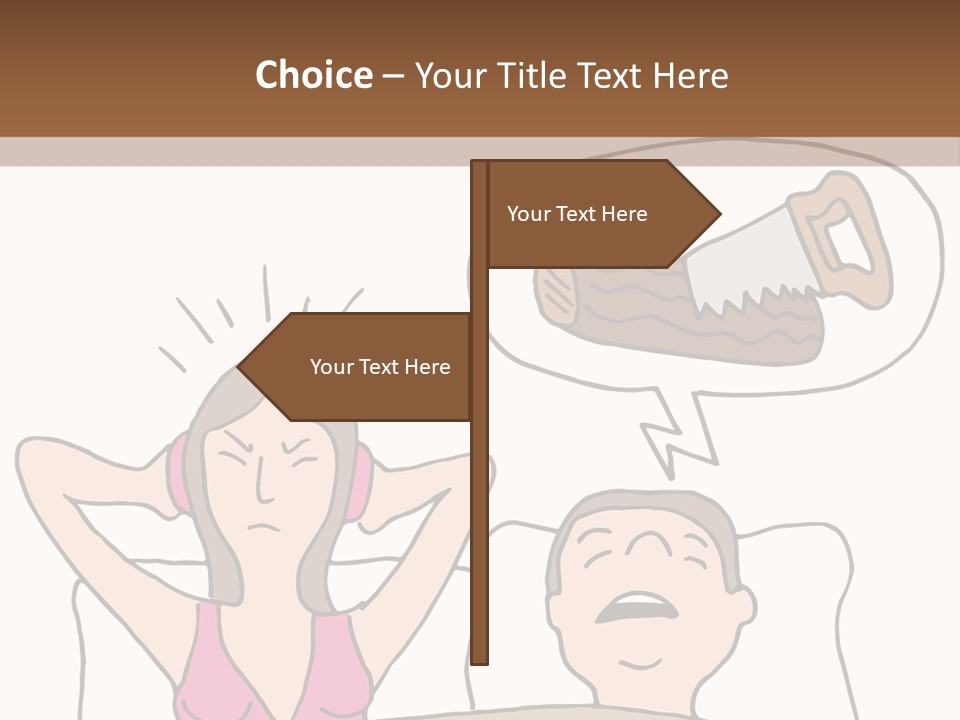 A Woman Laying In Bed Next To A Man With A Knife PowerPoint Template