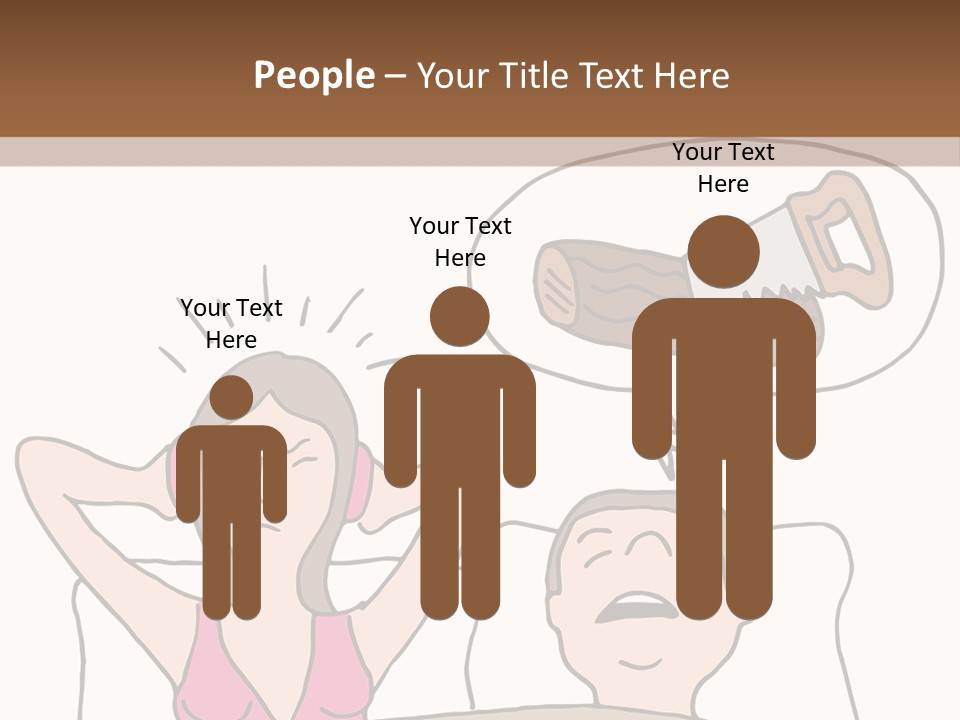 A Woman Laying In Bed Next To A Man With A Knife PowerPoint Template