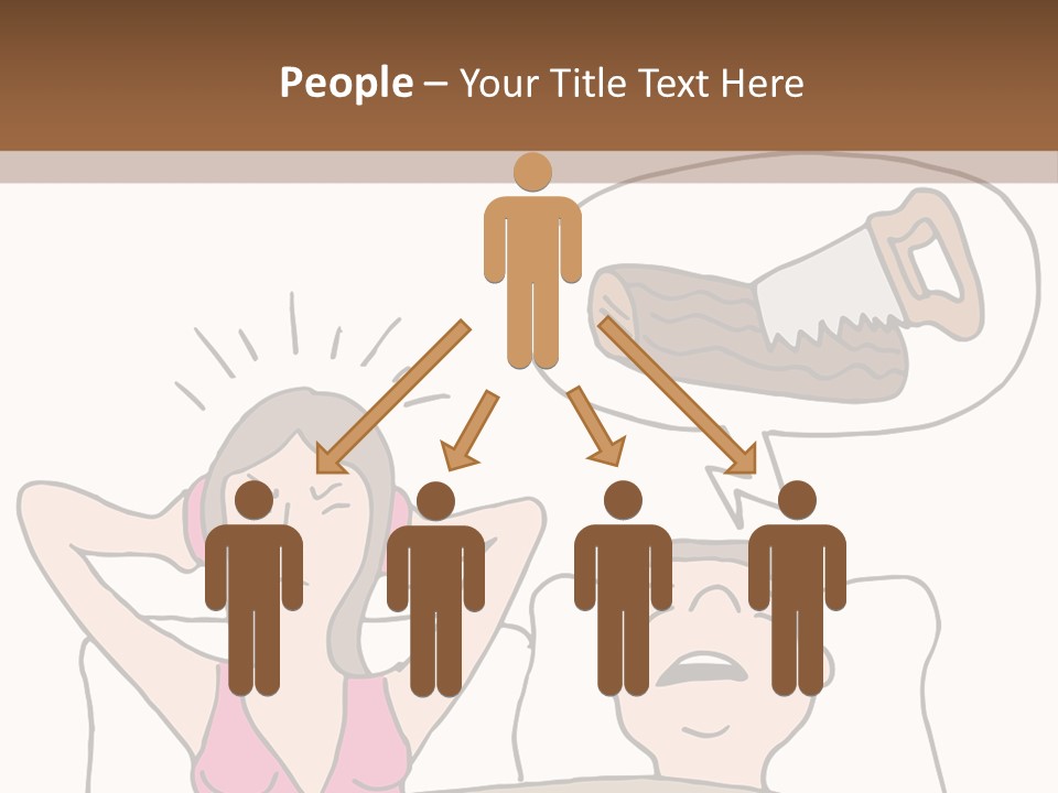 A Woman Laying In Bed Next To A Man With A Knife PowerPoint Template