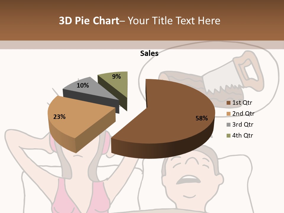 A Woman Laying In Bed Next To A Man With A Knife PowerPoint Template