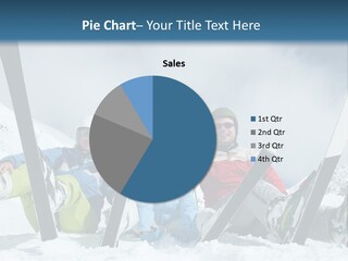 A Group Of People Sitting On Top Of A Snow Covered Slope PowerPoint Template