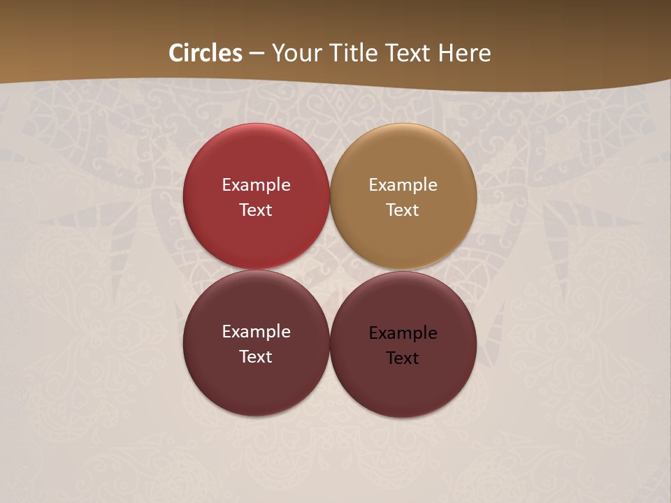 A Brown Background With A Pattern On It PowerPoint Template
