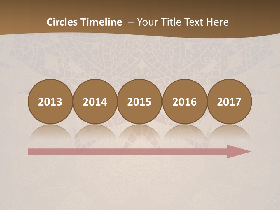 A Brown Background With A Pattern On It PowerPoint Template
