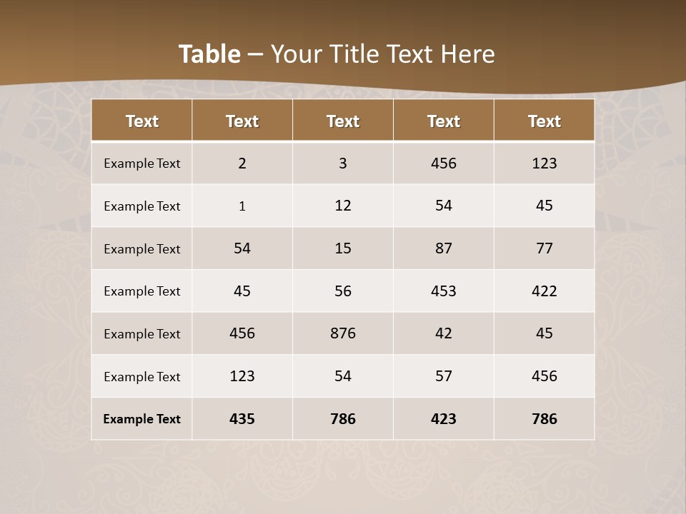 A Brown Background With A Pattern On It PowerPoint Template