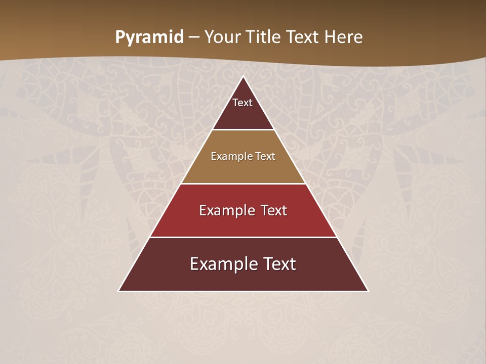 A Brown Background With A Pattern On It PowerPoint Template