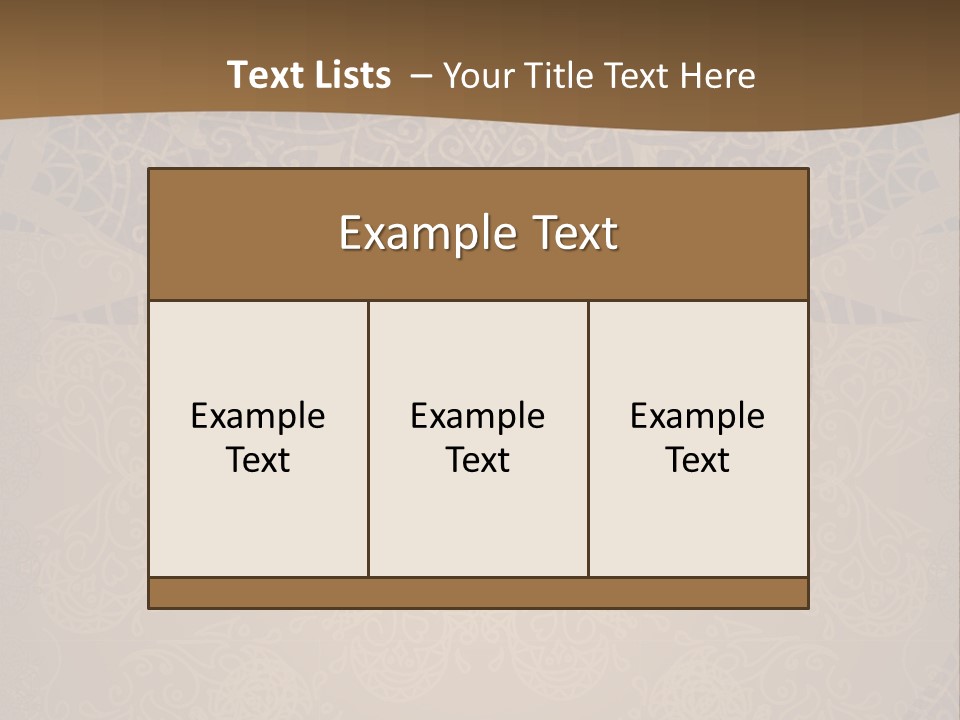 A Brown Background With A Pattern On It PowerPoint Template