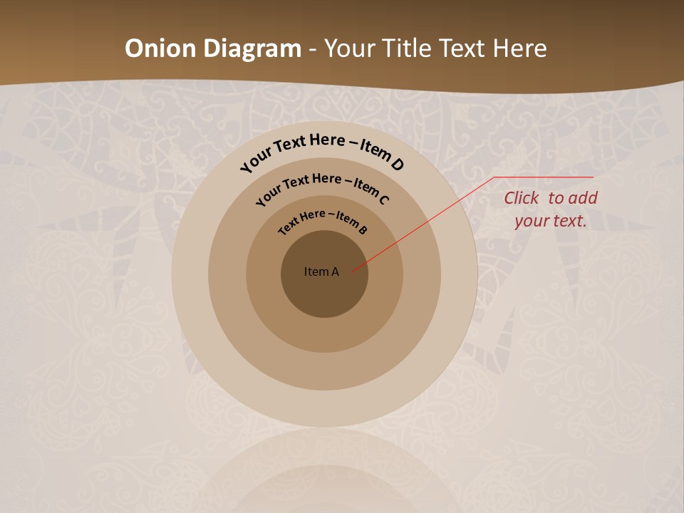 A Brown Background With A Pattern On It PowerPoint Template