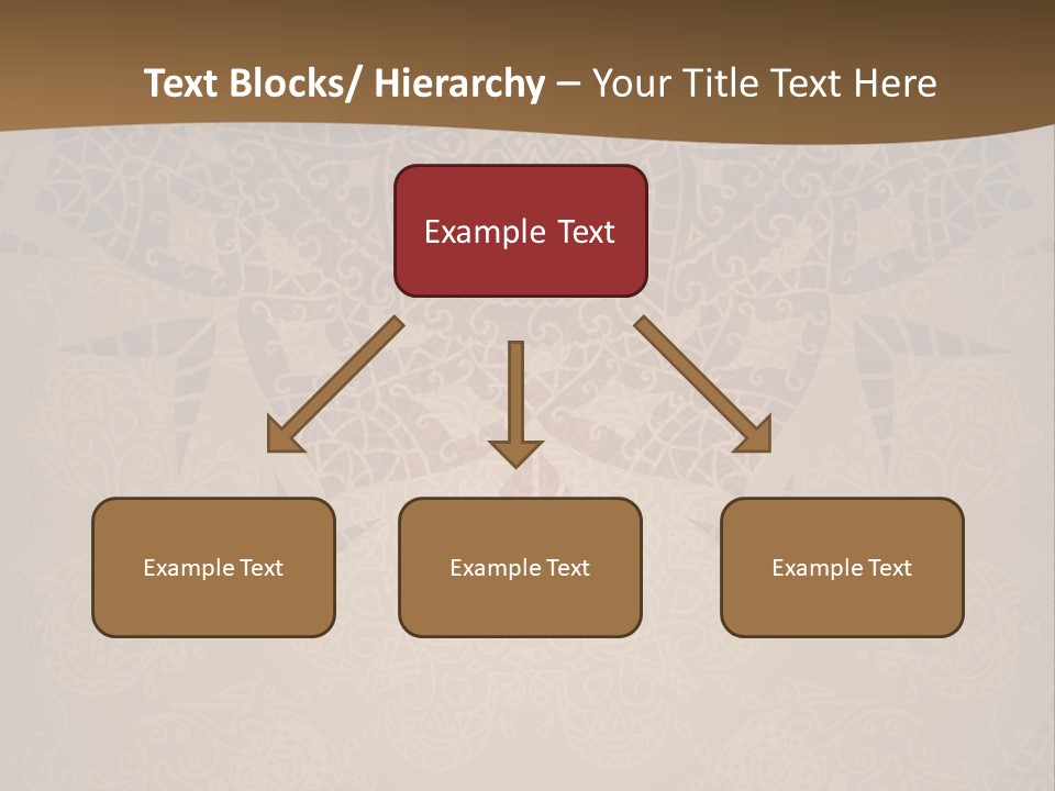 A Brown Background With A Pattern On It PowerPoint Template