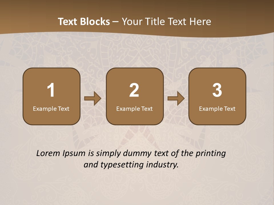 A Brown Background With A Pattern On It PowerPoint Template