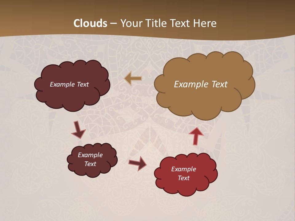 A Brown Background With A Pattern On It PowerPoint Template