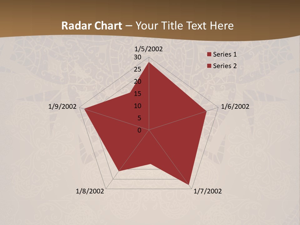 A Brown Background With A Pattern On It PowerPoint Template