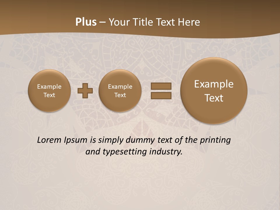A Brown Background With A Pattern On It PowerPoint Template