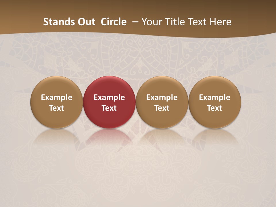 A Brown Background With A Pattern On It PowerPoint Template