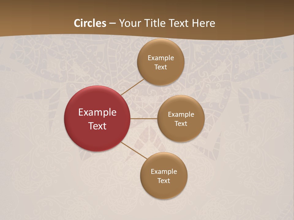 A Brown Background With A Pattern On It PowerPoint Template