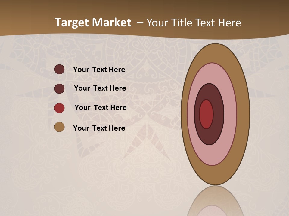 A Brown Background With A Pattern On It PowerPoint Template