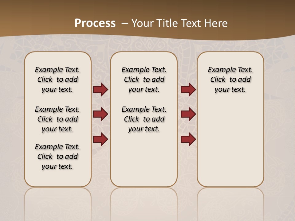 A Brown Background With A Pattern On It PowerPoint Template