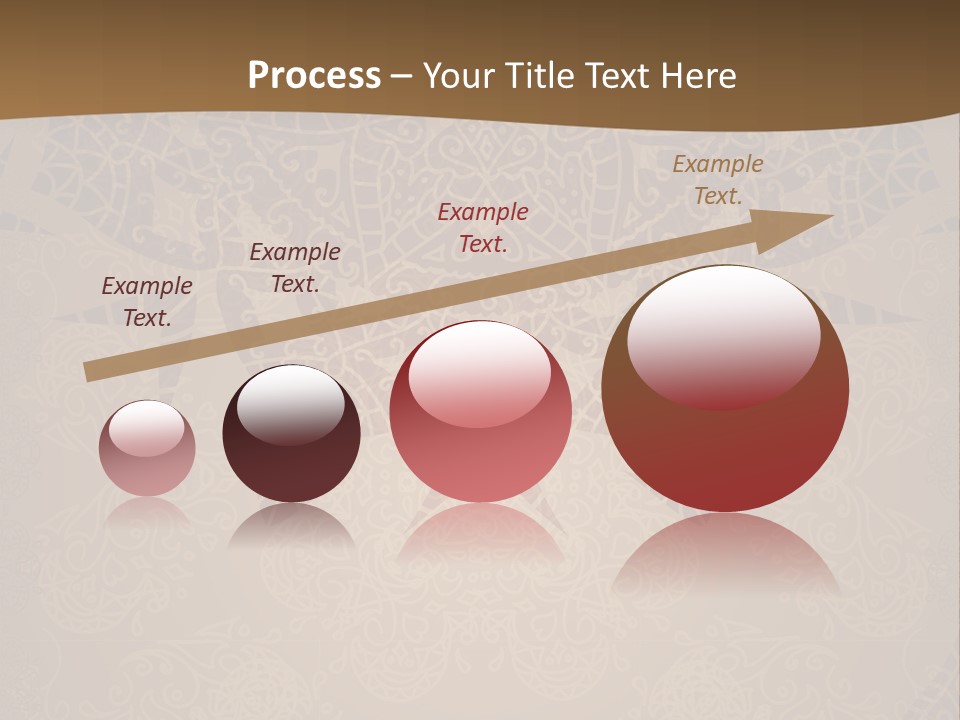 A Brown Background With A Pattern On It PowerPoint Template