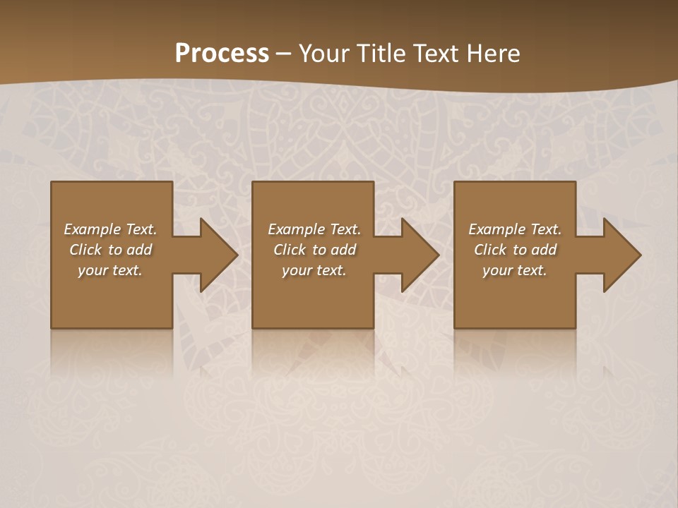 A Brown Background With A Pattern On It PowerPoint Template