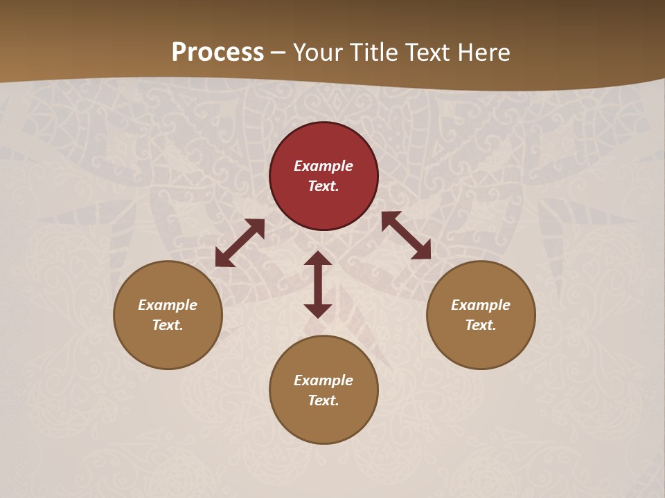A Brown Background With A Pattern On It PowerPoint Template