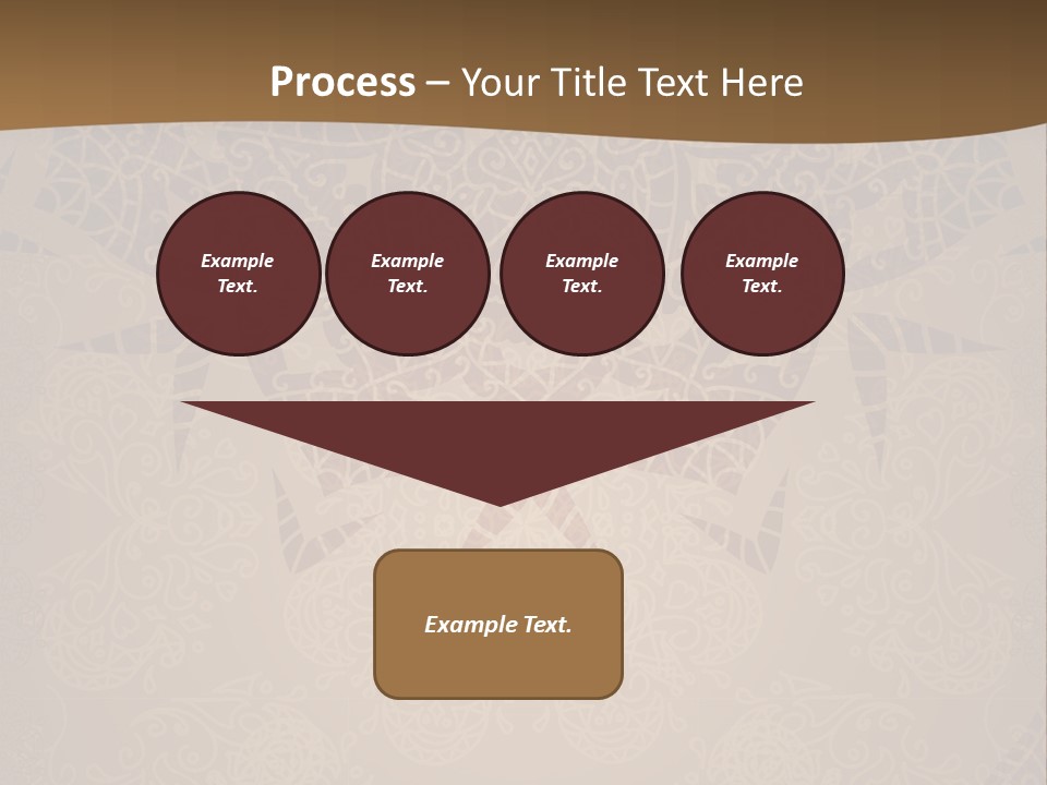 A Brown Background With A Pattern On It PowerPoint Template