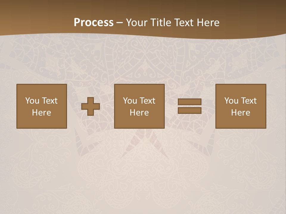 A Brown Background With A Pattern On It PowerPoint Template