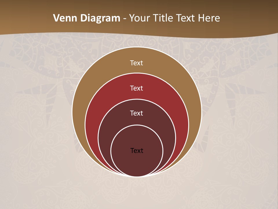 A Brown Background With A Pattern On It PowerPoint Template