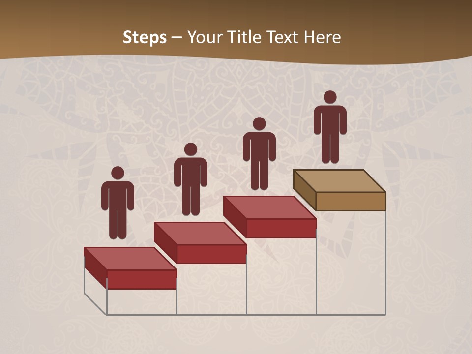 A Brown Background With A Pattern On It PowerPoint Template