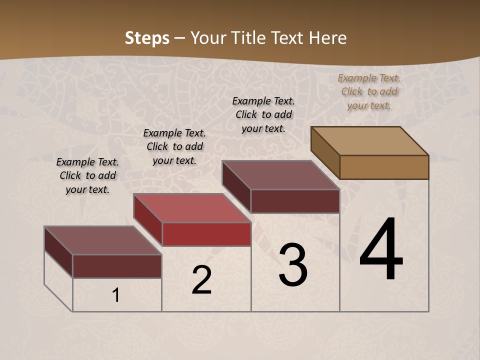 A Brown Background With A Pattern On It PowerPoint Template